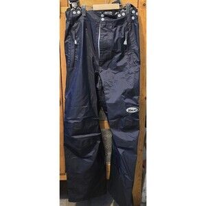 Valid Storm Rain Pants With Suspenders Black Size Small Unisex NWOT